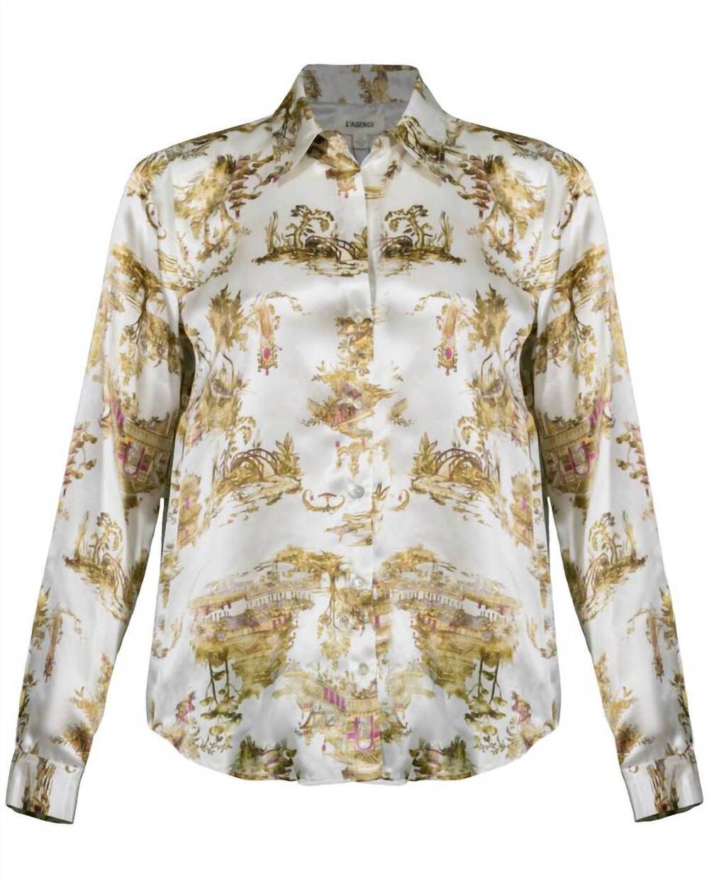 NEW L'AGENCE women's tyler long sleeve blouse - Picture 1 of 4